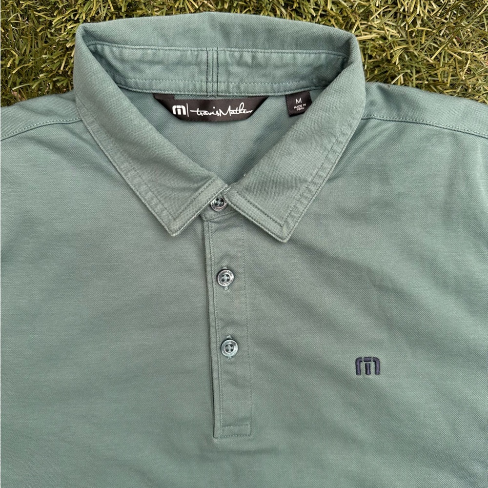 Travis Mathew Men’s The Heater Polo Shirt Cotton Blend Soft Performance Golf M